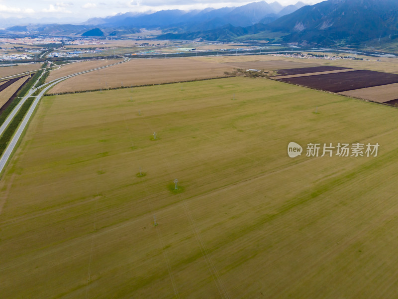 平原农业种植航拍图