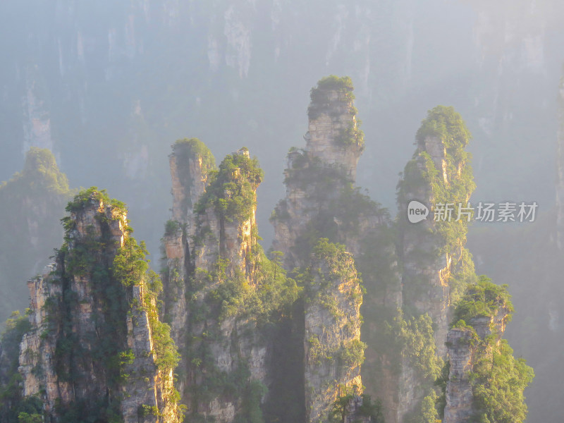 中国湖南张家界国家森林公园旅游风光