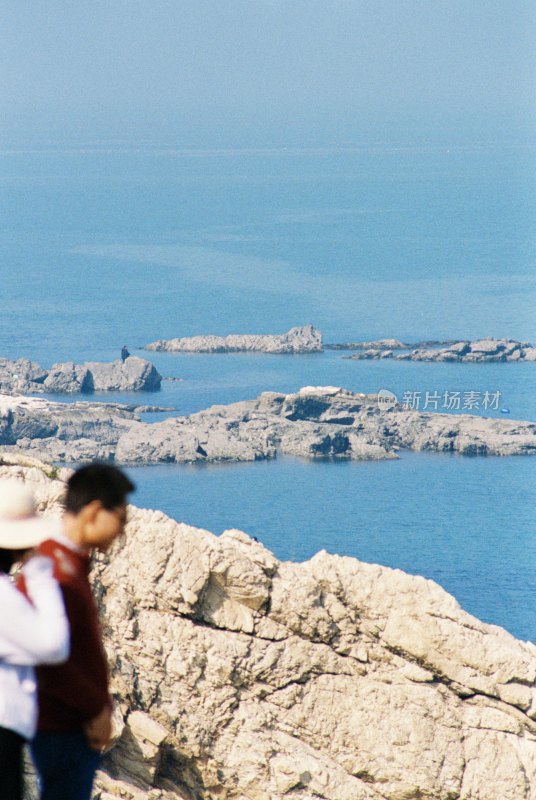 烟台 养马岛 海水 蓝色 质感 清新 背景