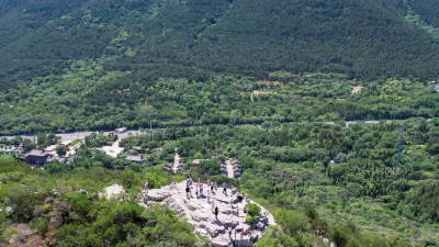 山东济南千佛山4A景区航拍