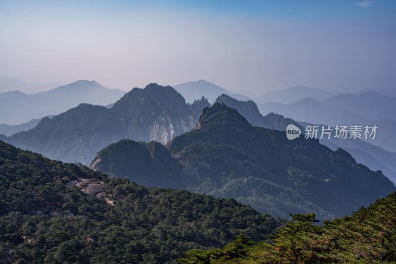 安徽黄山风景区自然风光