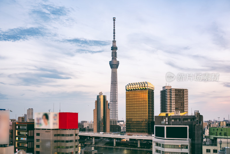 日本东京著名地标建筑东京天空树晴空塔