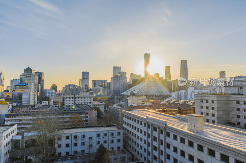 中国北京朝阳区城市建筑群