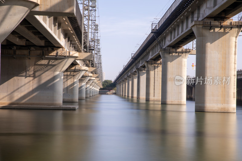 滹沱河上的铁路桥