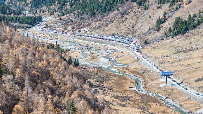 四川西部阿坝理小路的热点大二普营地