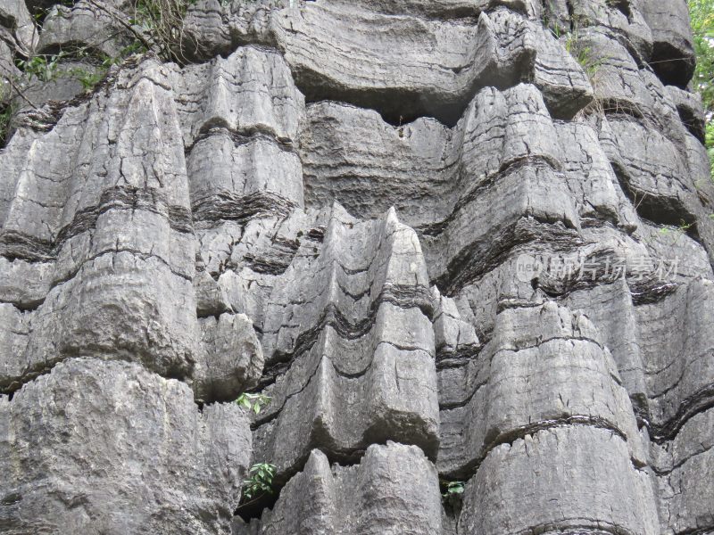 湖北恩施梭布垭石林旅游风光