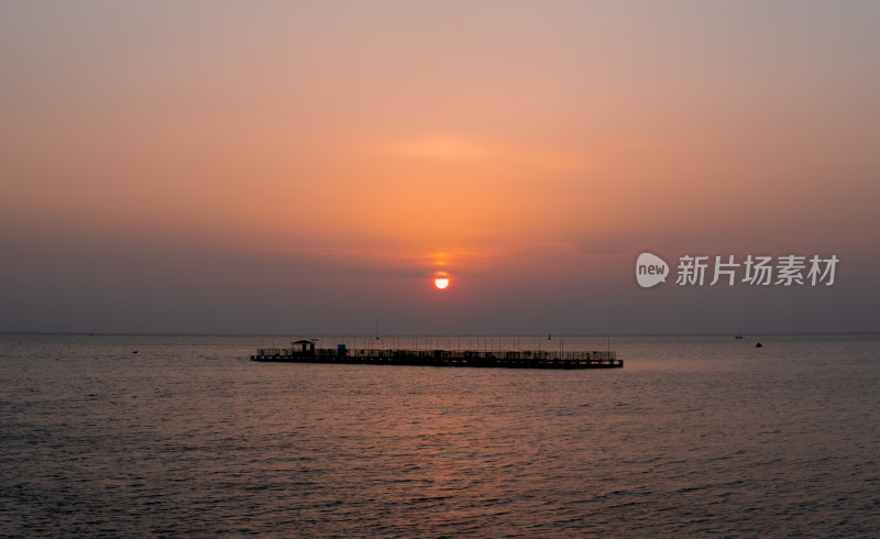 威海海边落日