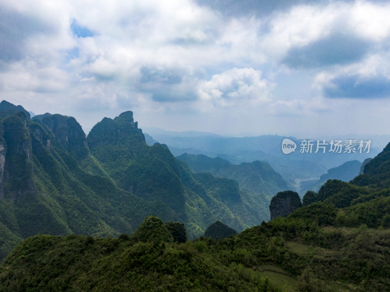 祖国壮丽山河湖南张家界风光航拍摄影图