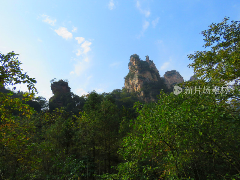 湖南张家界武陵源国家森林公园旅游风光