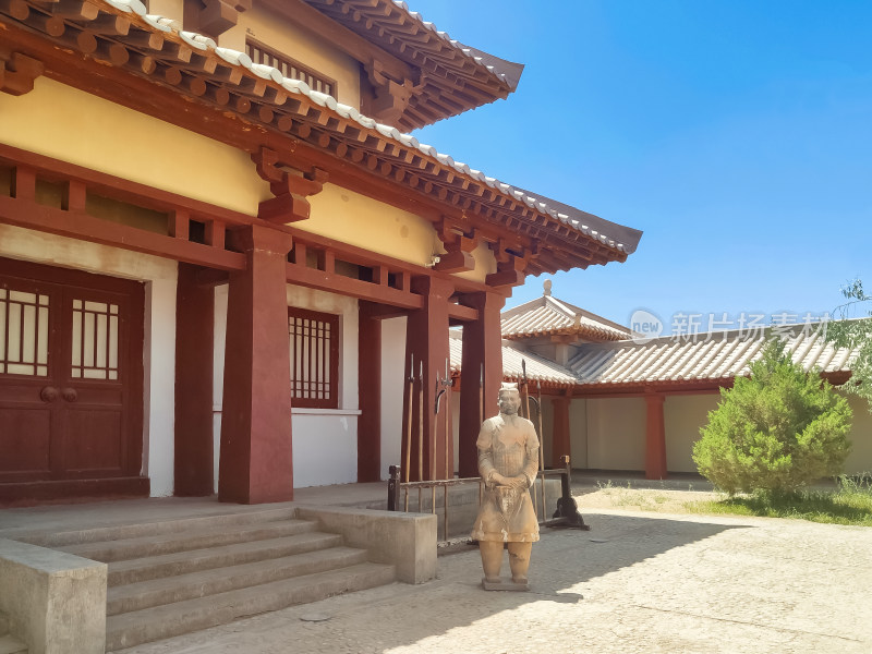 晴朗的夏日，敦煌阳关景区