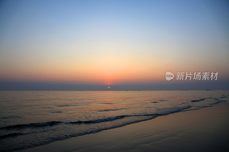 海滨夕阳