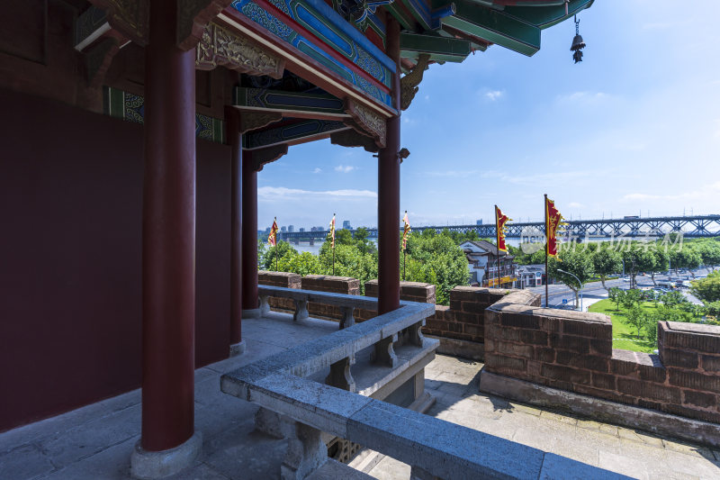 武汉汉阳晴川阁古建筑风景