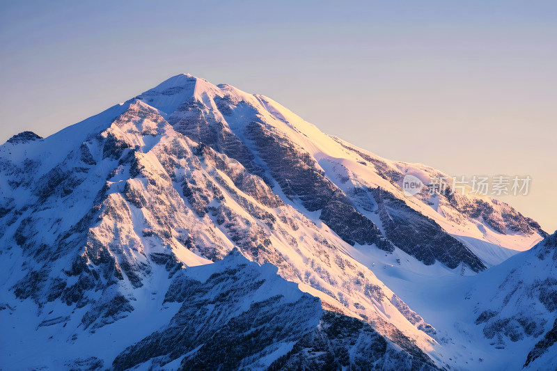 雪山风景冬天天空户外