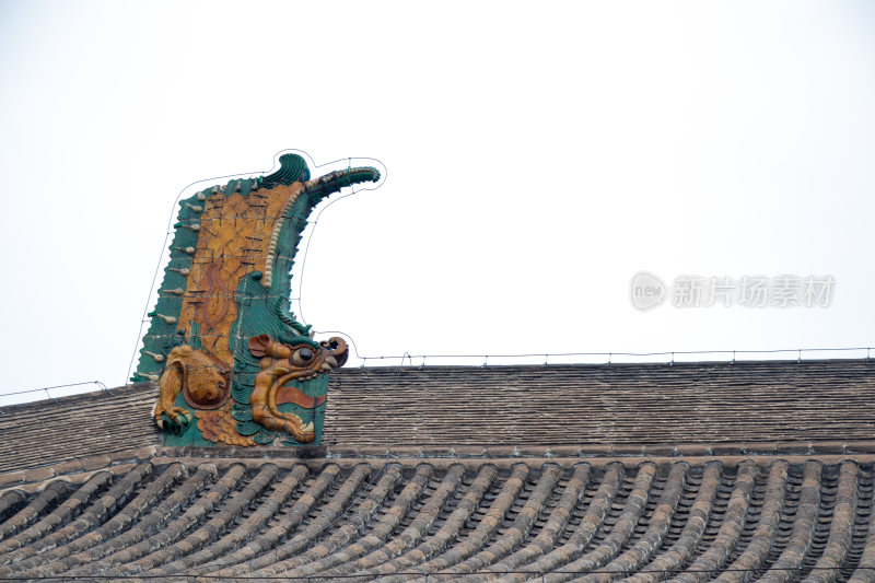 山西大同华严寺屋顶装饰