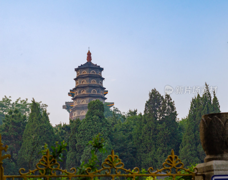 青岛植湛山寺的佛塔