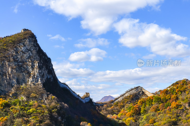 万里长城秋天自然风景