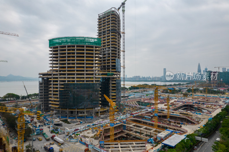 深圳湾超级总部基地建设工地