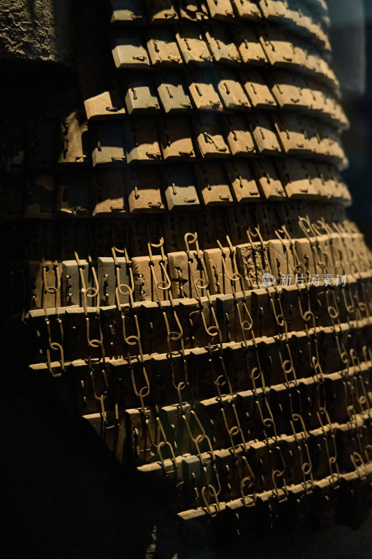 古代铠甲局部特写