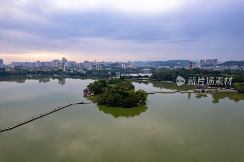 惠州西湖5A景区航拍图