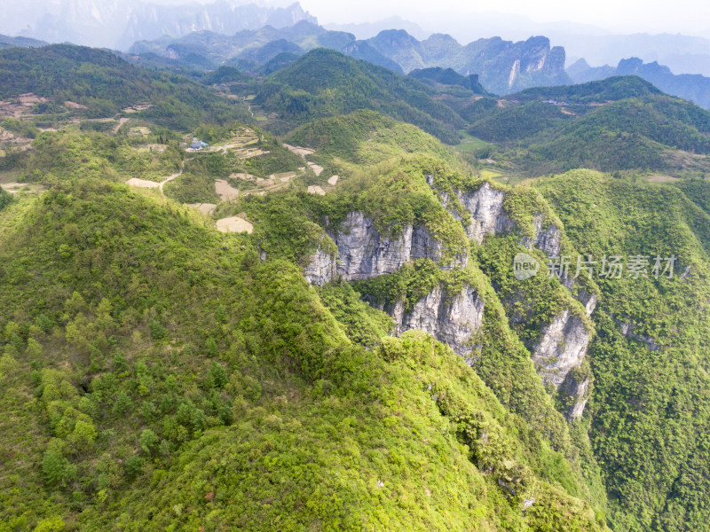 祖国壮丽山河湖南张家界风光航拍摄影图