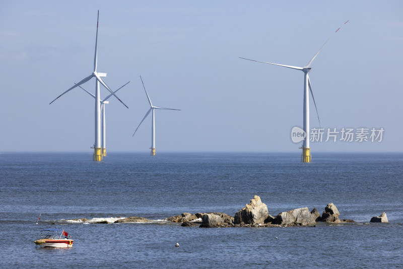 福建平潭海上风车景观