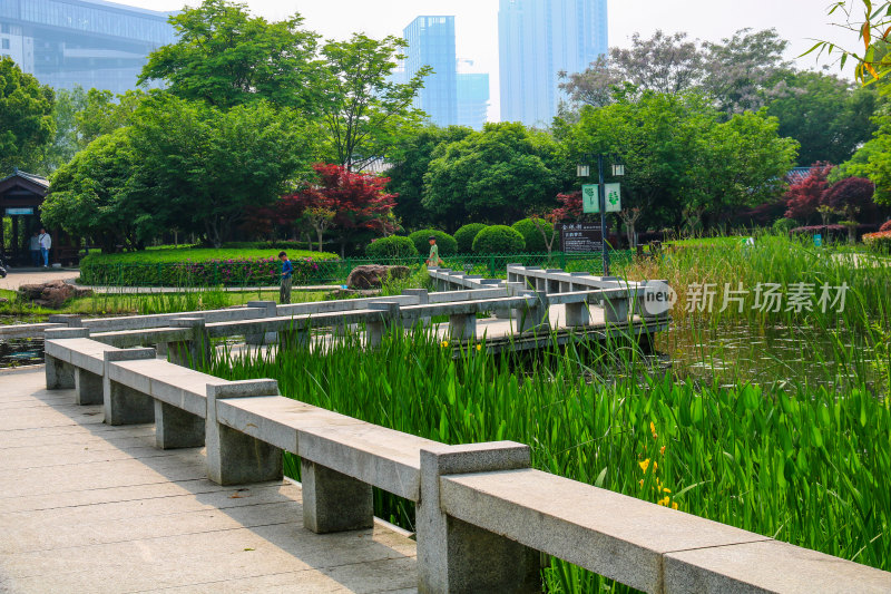 武汉金银湖国家城市湿地公园内部景象