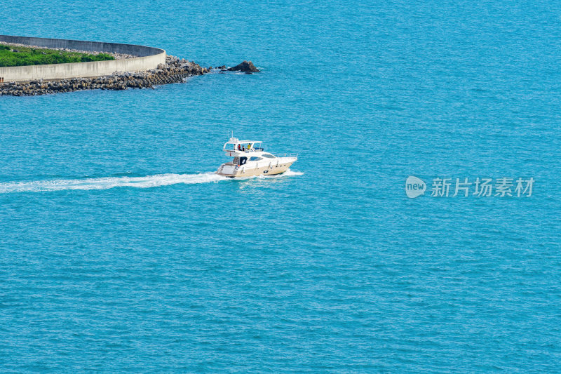 海南省三亚市天涯区三亚湾沿海风光航拍