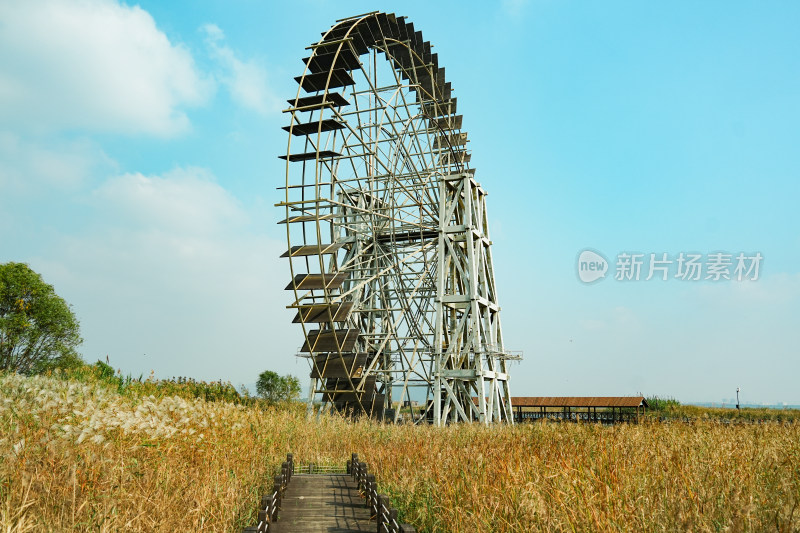 太湖湖滨国家湿地水车