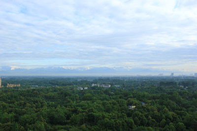 四川省成都市温江区城市风光