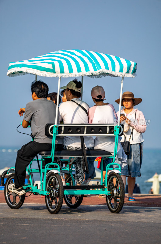 山东日照金沙滩海滨海岸海滩景观