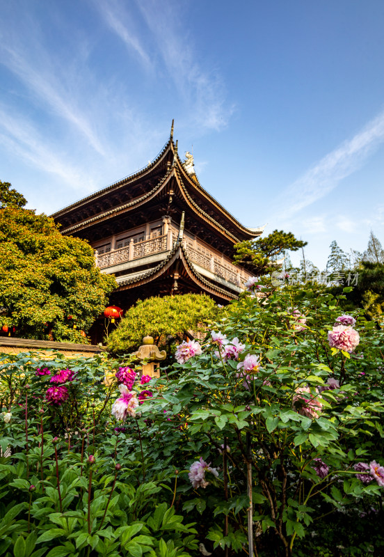 上海徐汇龙华寺自然建筑景观龙华寺塔