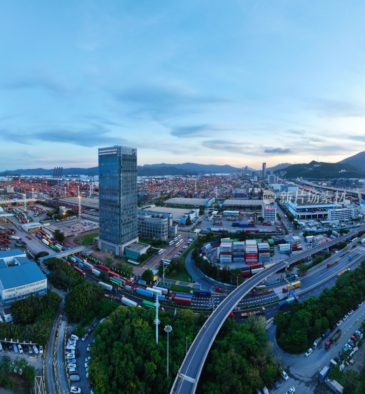 深圳市盐田区盐田港国际集装箱码头航拍