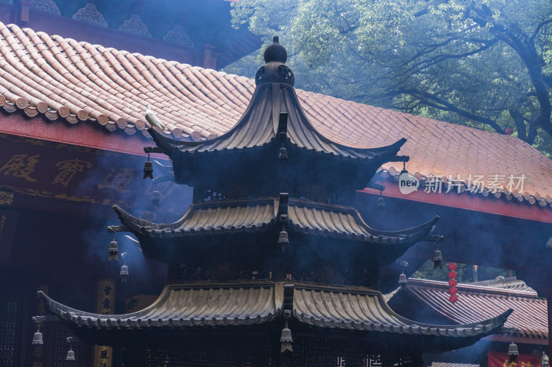 杭州飞来峰景区上天竺法喜禅寺古建筑