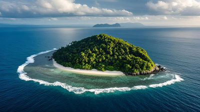 碧海环绕的宁静岛屿