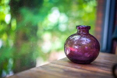 装饰的玻璃瓶花瓶