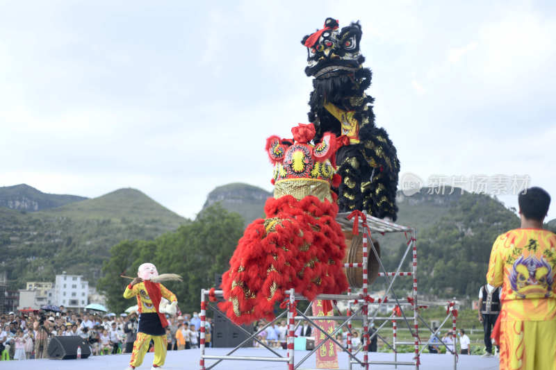 舞狮舞龙非遗传统文化喜庆热闹