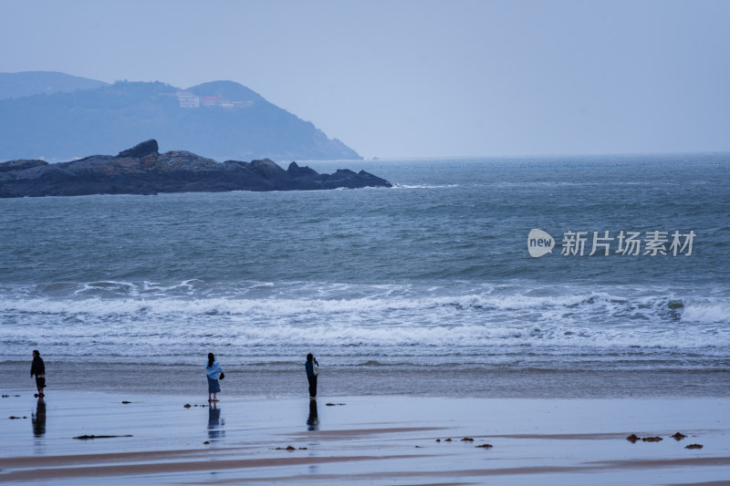 海边大海平潭海鸟渔船