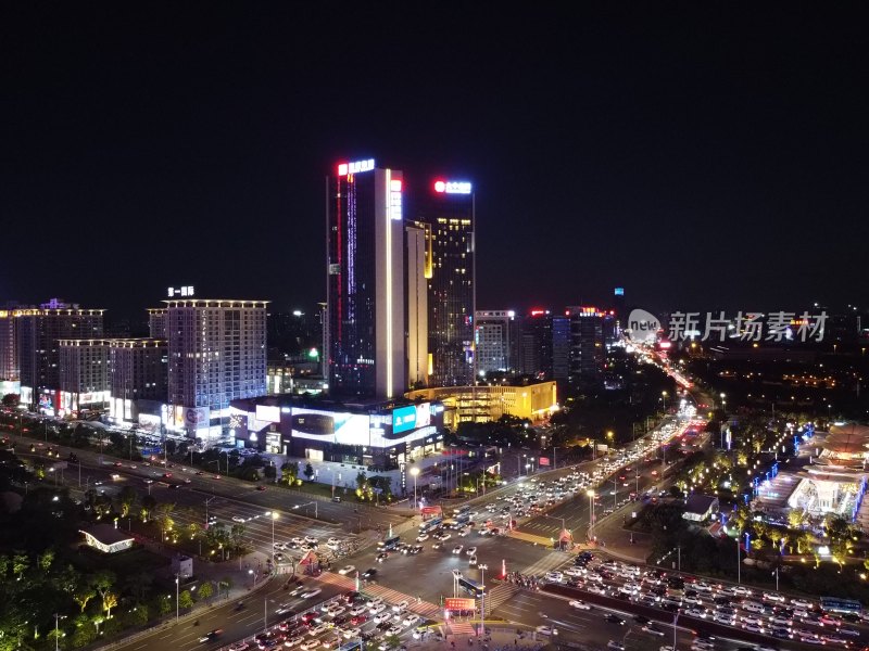 广东东莞市中央商务区夜景