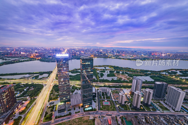 城市车流夜景延时