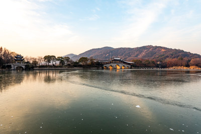 无锡长广溪石塘桥景点景观