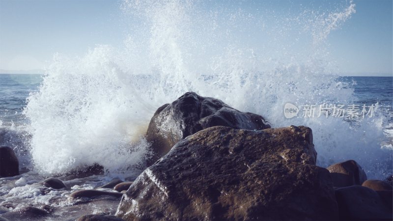 大海浪花巨浪浪潮汹涌海浪波涛汹涌