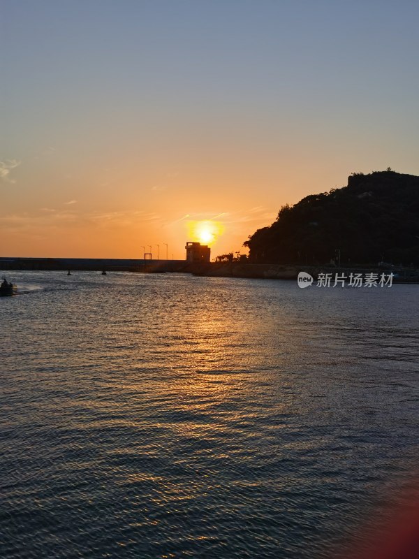 珠海海边日落晚霞