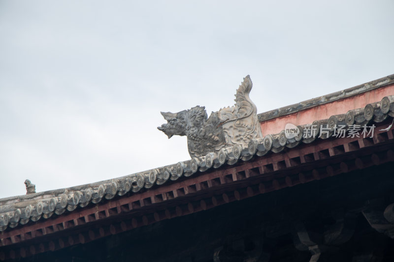 山西大同善化寺屋顶装饰