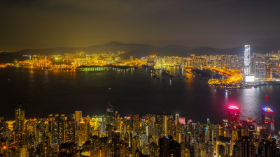 香港维多利亚港夜景