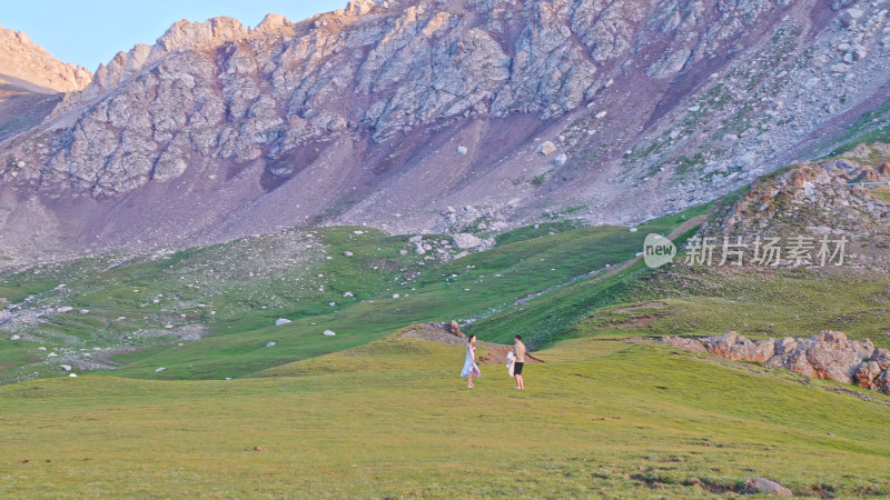 新疆伊犁昭苏乌孙山航拍