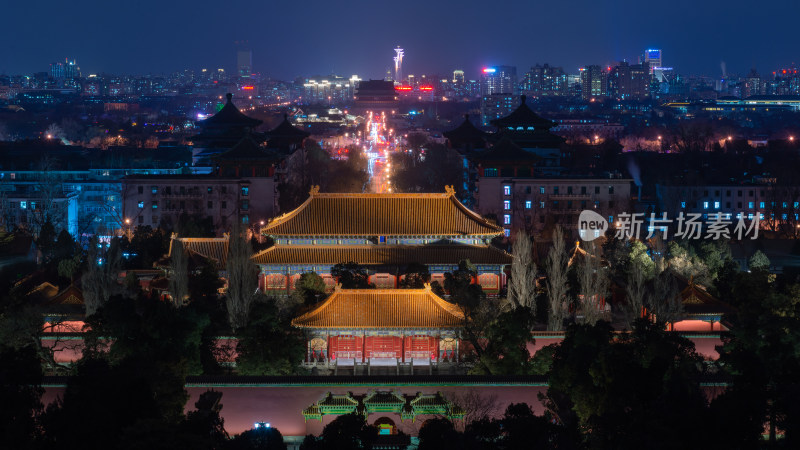 北京中轴线夜景