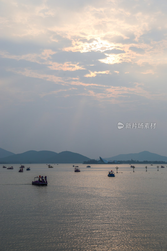 徐州云龙湖落日晚霞美景