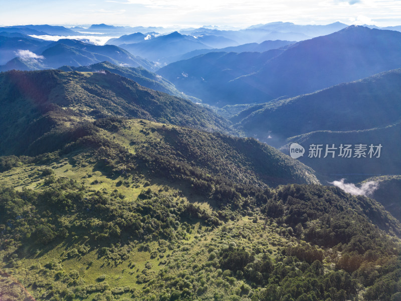 湖北神农架5a景区云海航拍