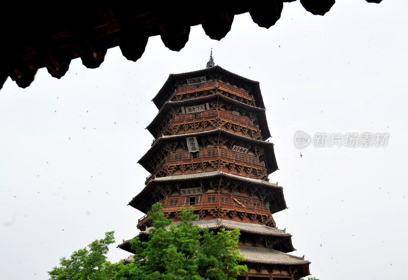 山西应县木塔 千年佛宫寺塔