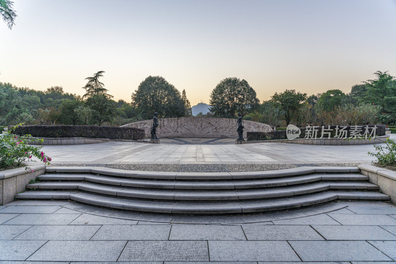 杭州西子湖畔杭州花圃风景